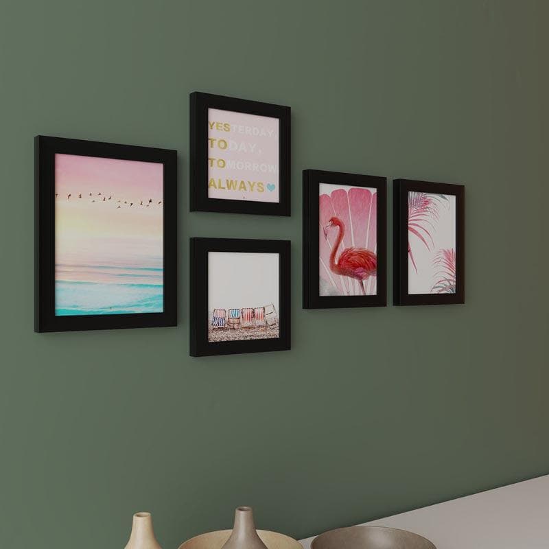 Wall Art & Paintings - Painterly Flamingo Wall Art - Set Of Five