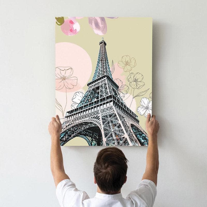 Buy Paris Heritage Constructs Wall Painting - Set Of Two Wall Art & Paintings from Vaaree