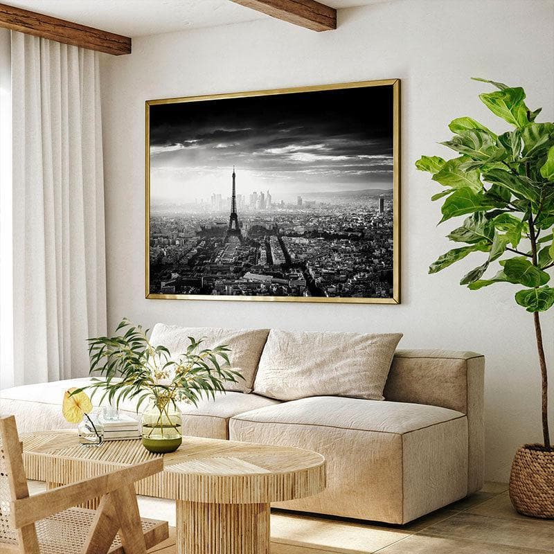 Wall Art & Paintings - Paris In Camera Film Wall Painting - Black Frame