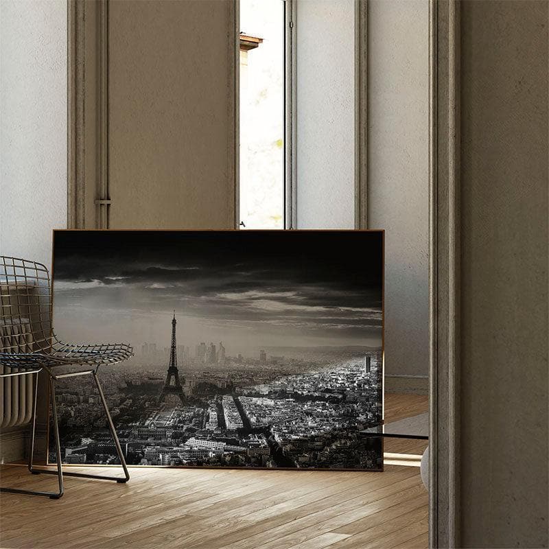 Wall Art & Paintings - Paris In Camera Film Wall Painting - Black Frame