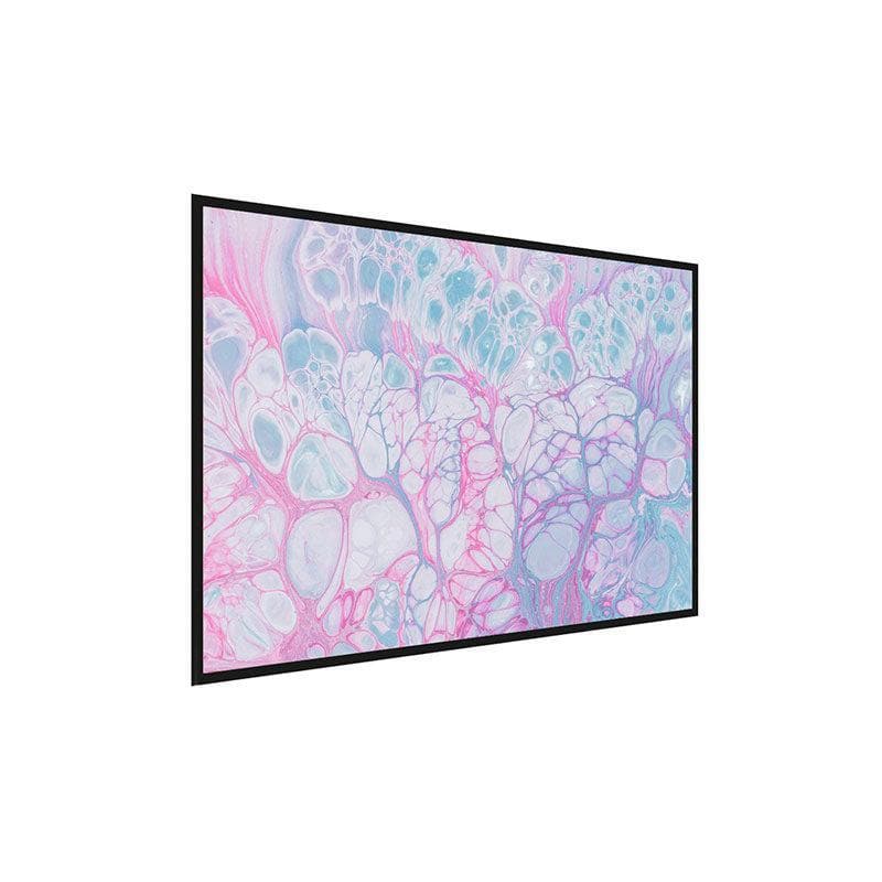 Wall Art & Paintings - Pastel Fluid Abstract Painting - Black Frame