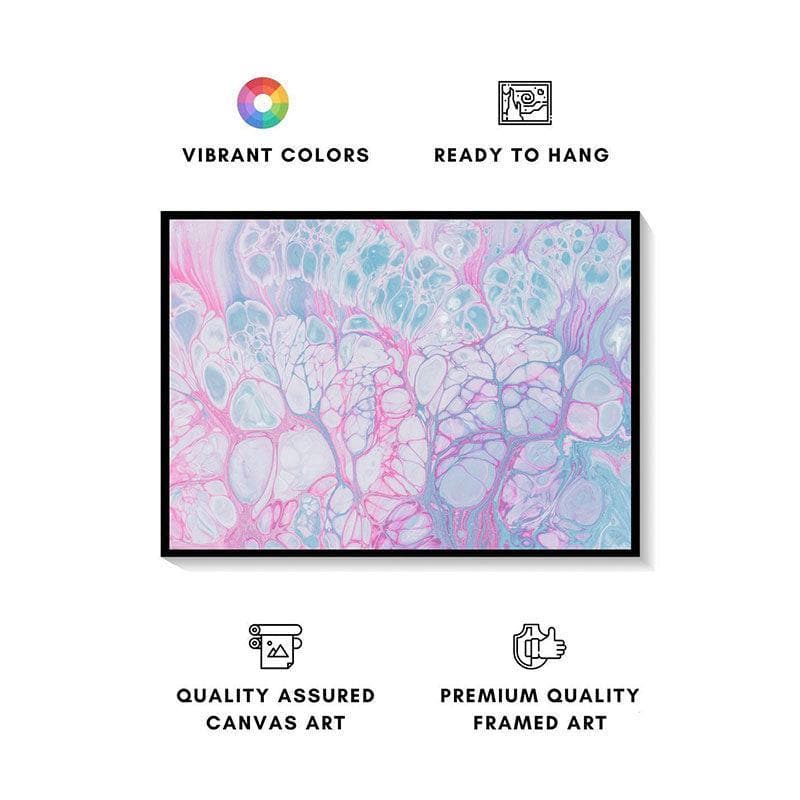 Buy Pastel Fluid Abstract Painting - Black Frame Wall Art & Paintings from Vaaree