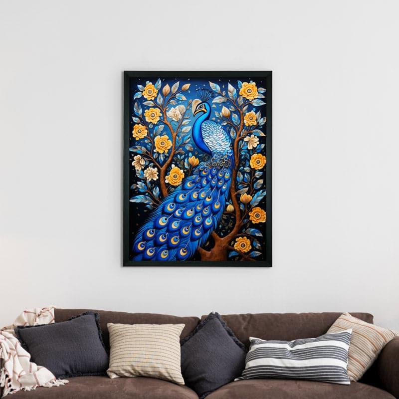 Buy Peacock Magica Wall Art Wall Art & Paintings from Vaaree