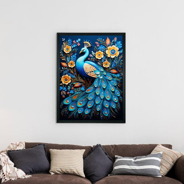 Buy Peacock Plumage Wall Art Wall Art & Paintings from Vaaree