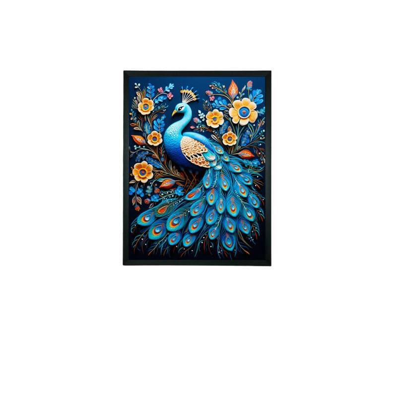 Buy Peacock Plumage Wall Art Wall Art & Paintings from Vaaree