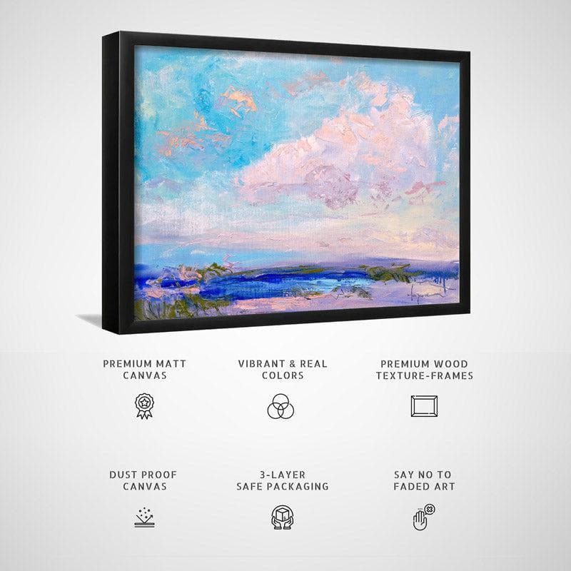 Wall Art & Paintings - Perfectly Lovely Day Wall Painting - Black Frame