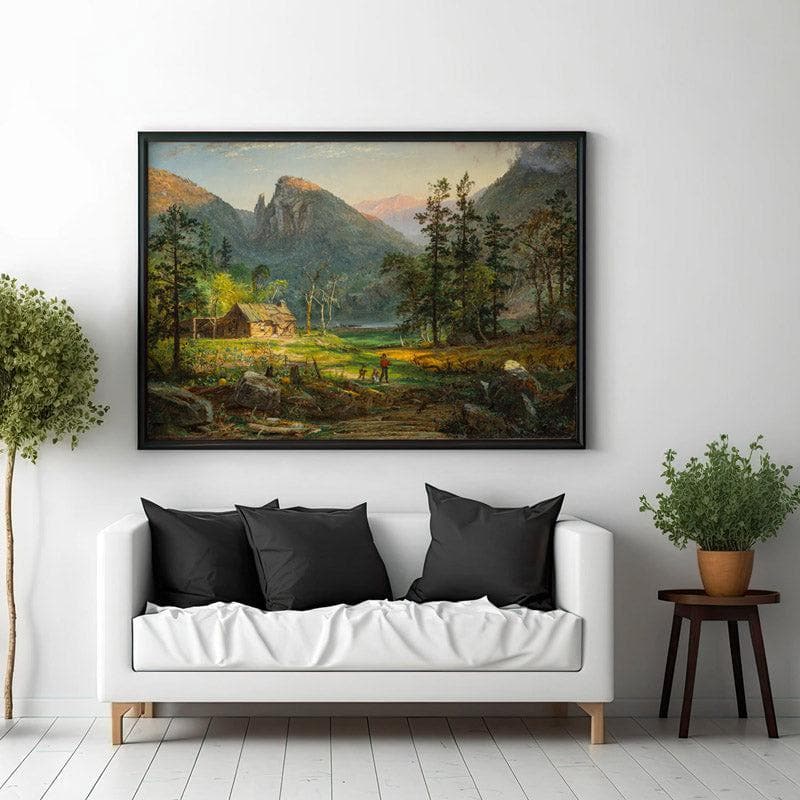 Buy Pioneer's Home Eagle Cliff By Jasper Francis Cropsey - Black frame Wall Art & Paintings from Vaaree