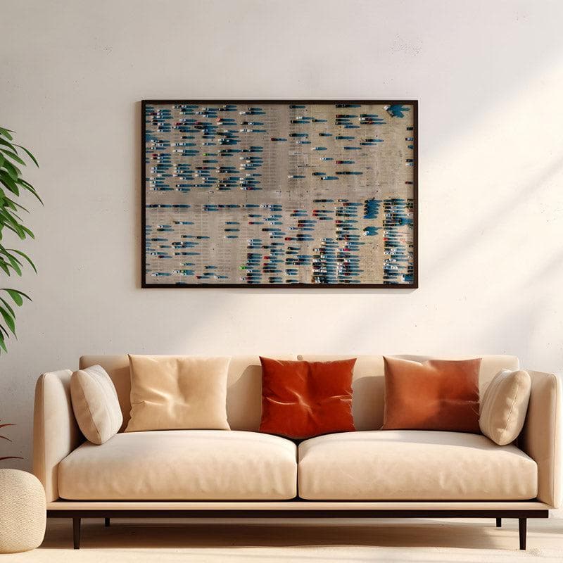 Buy Punch Card Wall Painting - Black Frame Wall Art & Paintings from Vaaree