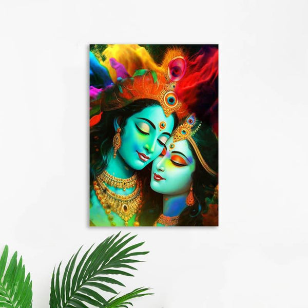 Wall Art & Paintings - Radha Krishna Unite Wall Painting