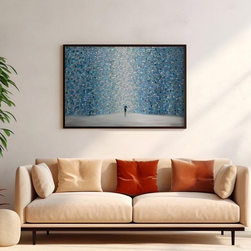 Wall Art & Paintings - Rainfall Melody Wall Painting - Black Frame