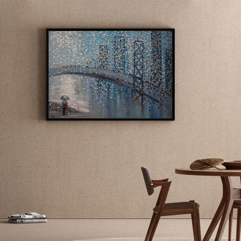 Wall Art & Paintings - Rainy Date Wall Painting - Black Frame