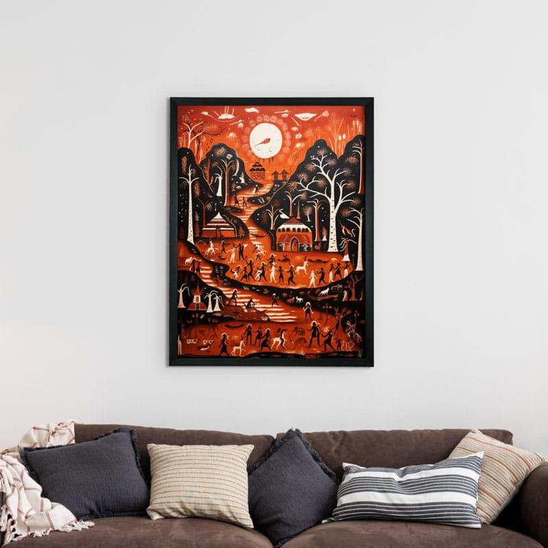 Buy Red Roma Wall Art Wall Art & Paintings from Vaaree