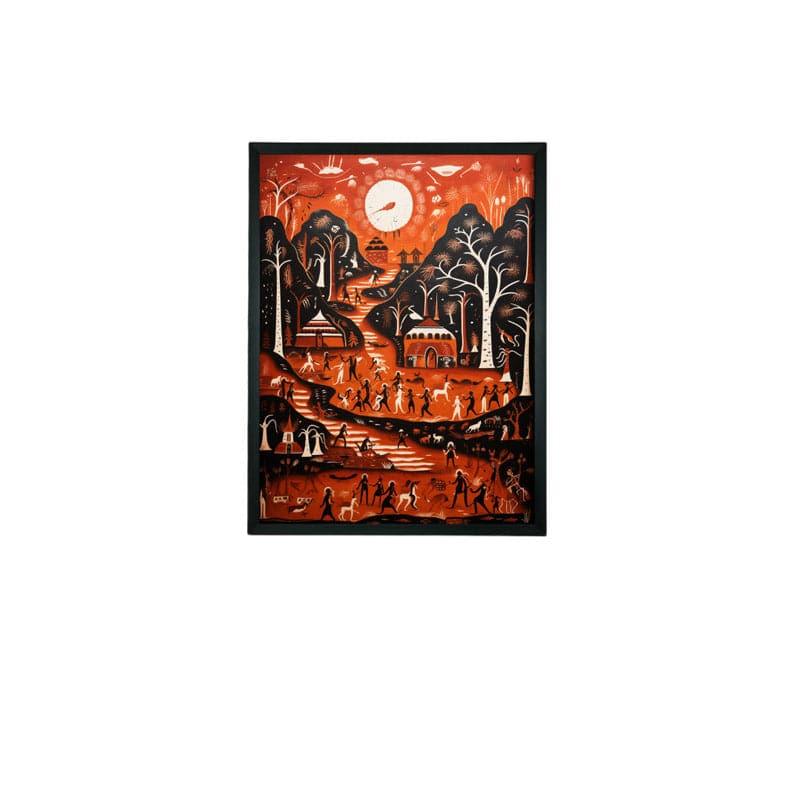 Buy Red Roma Wall Art Wall Art & Paintings from Vaaree