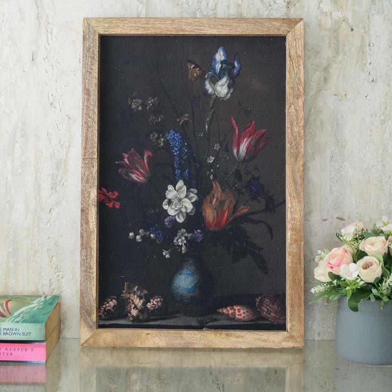 Wall Art & Paintings - Retro Floral Canvas Painting