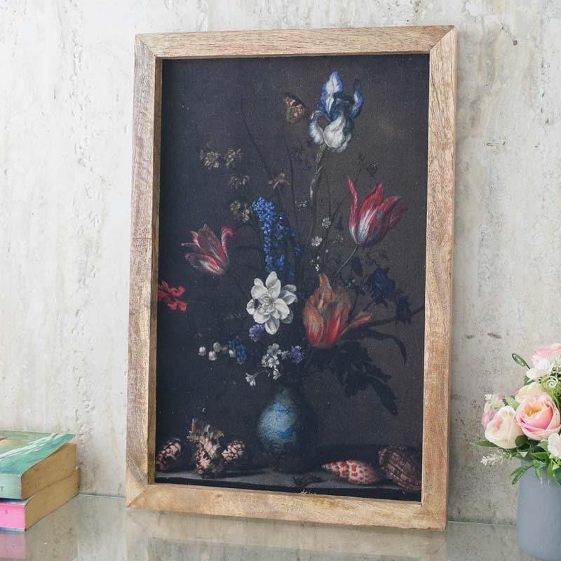 Wall Art & Paintings - Retro Floral Canvas Painting