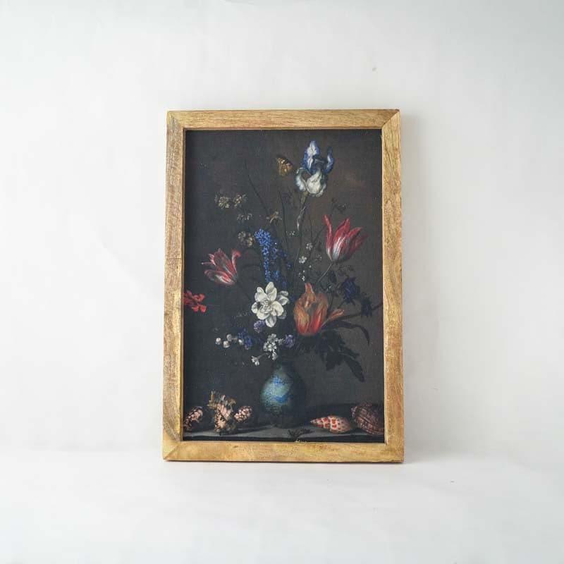 Wall Art & Paintings - Retro Floral Canvas Painting