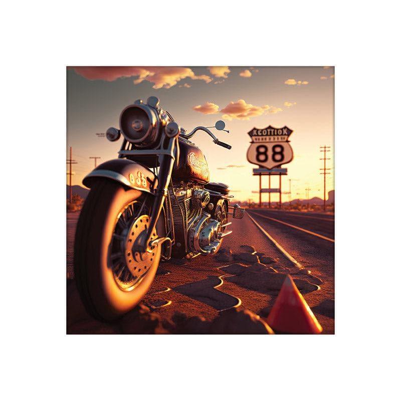 Wall Art & Paintings - Retro Roadway Bike Wall Art