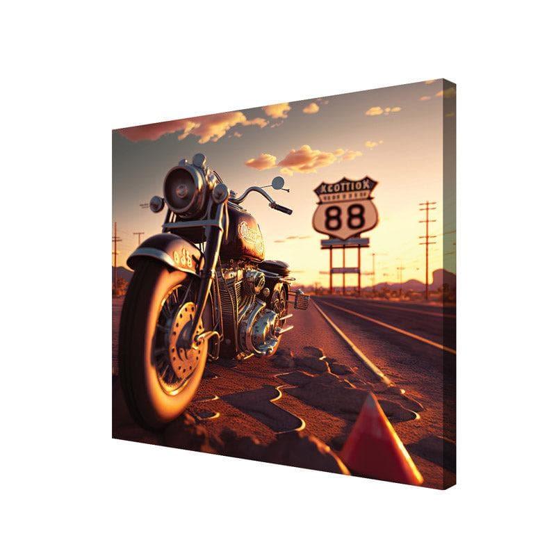 Wall Art & Paintings - Retro Roadway Bike Wall Art