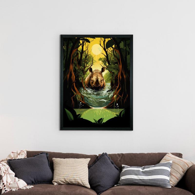 Buy Rhino Wander Wall Art Wall Art & Paintings from Vaaree