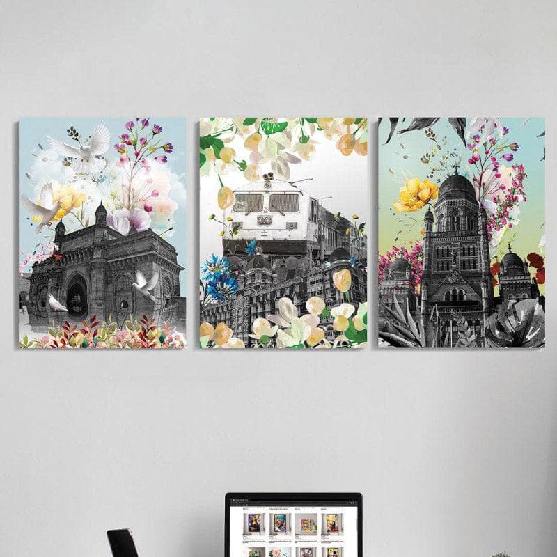 Wall Art & Paintings - Rich Heritage Wall Painting - Set Of Three