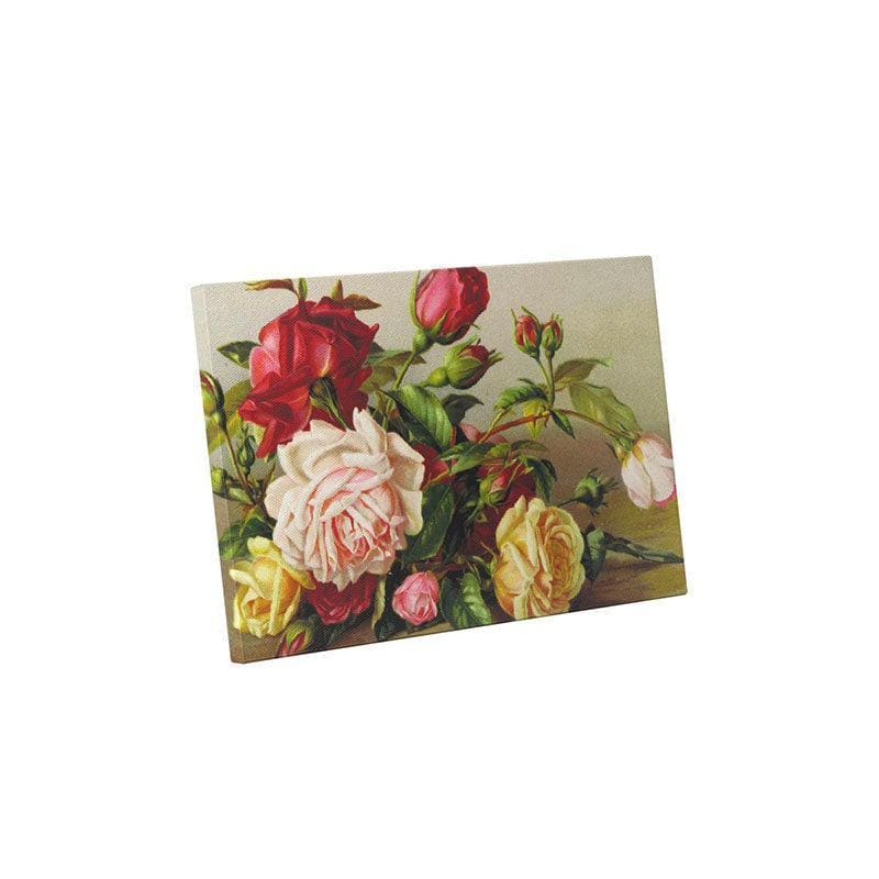 Wall Art & Paintings - Roses Loves Knots Wall Painting - Gallery Wrap
