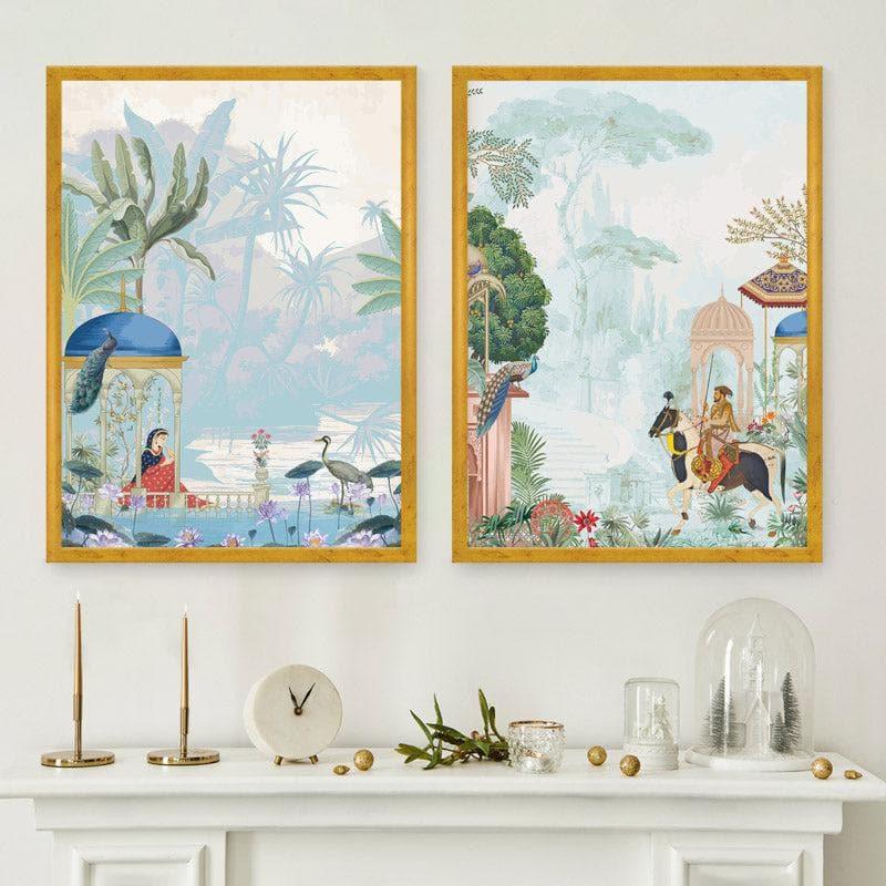 Buy Royal Lure Wall Art - Set Of Two Wall Art & Paintings from Vaaree