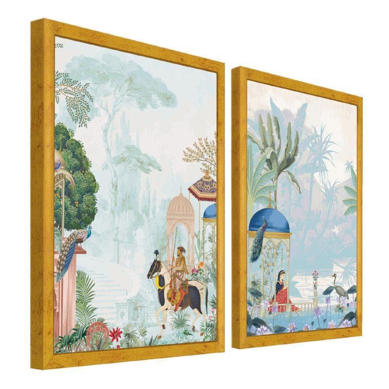 Buy Royal Lure Wall Art - Set Of Two Wall Art & Paintings from Vaaree