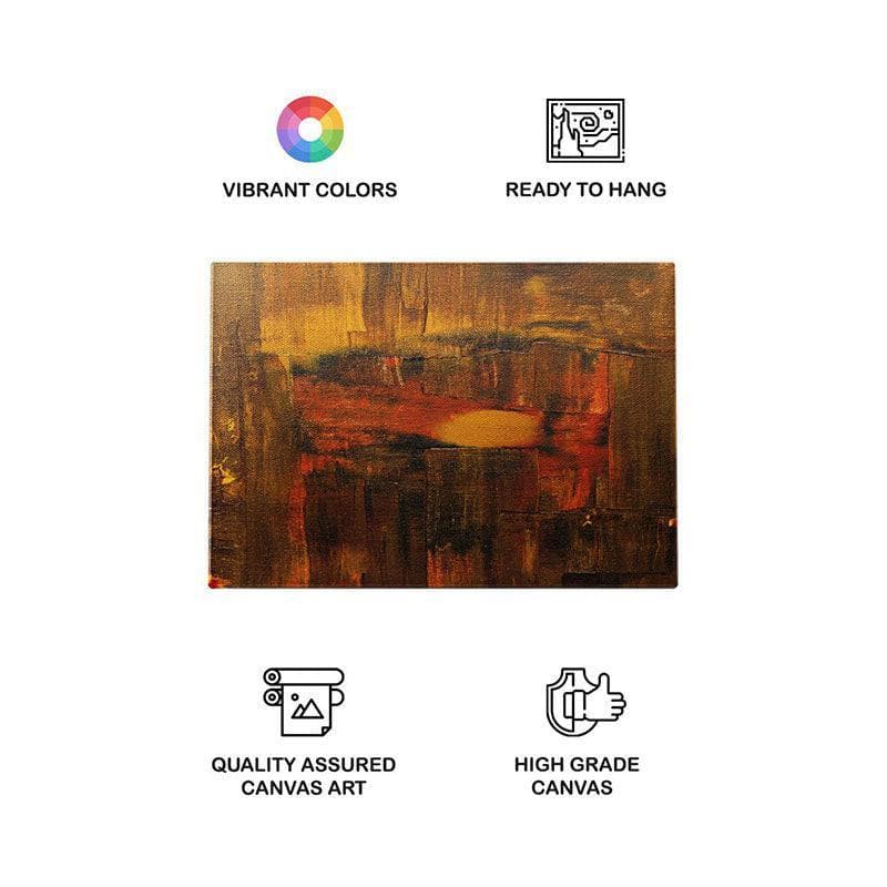 Buy Rusty Abstract Wall Painting - Gallery Wrap Wall Art & Paintings from Vaaree