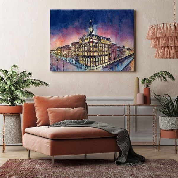 Wall Art & Paintings - Saint-Petersburg Wall Painting - Gallery Wrap