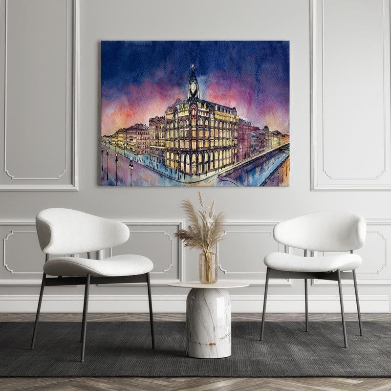 Wall Art & Paintings - Saint-Petersburg Wall Painting - Gallery Wrap