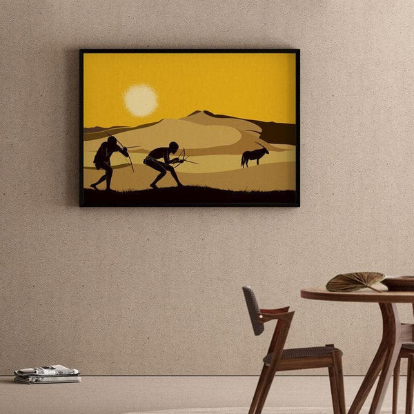 Wall Art & Paintings - San Hunter Wall Painting - Black Frame