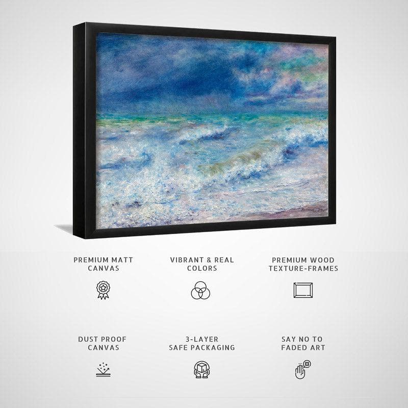 Wall Art & Paintings - Sea Sanora Wall Painting - Black Frame