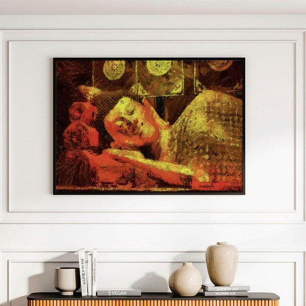 Buy Serene Buddha Painting - Black Frame Wall Art & Paintings from Vaaree