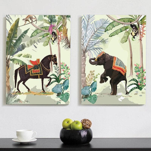 Wall Art & Paintings - Shaahi Andaaz Wall Painting - Set Of Two