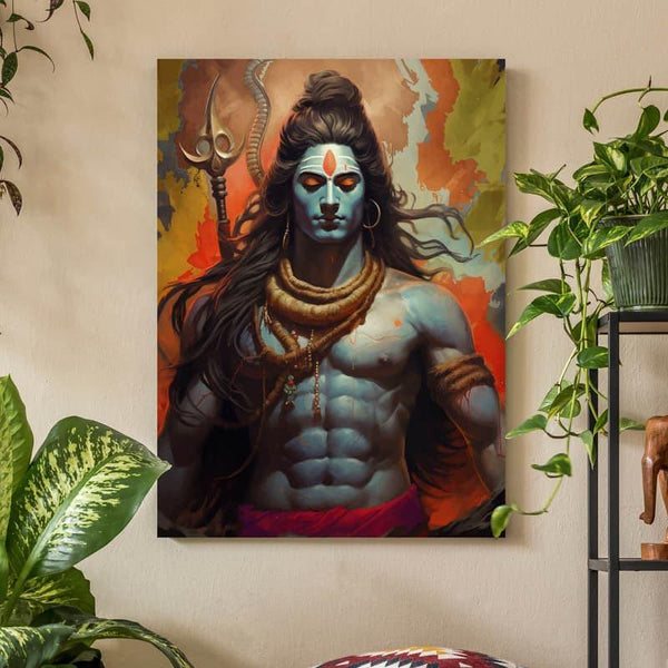 Wall Art & Paintings - Shiva Meditate Wall Painting