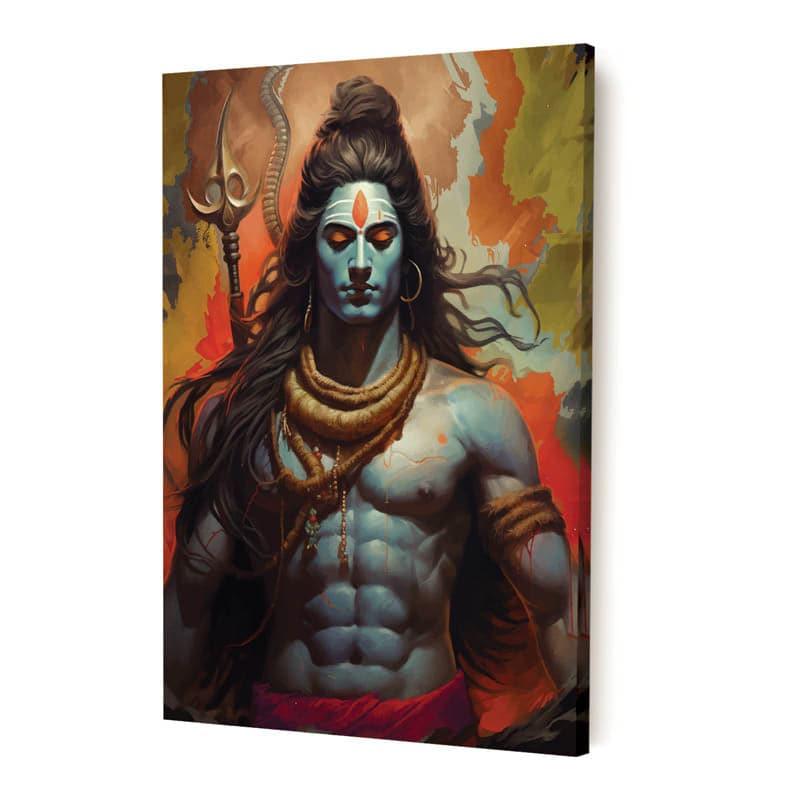 Wall Art & Paintings - Shiva Meditate Wall Painting