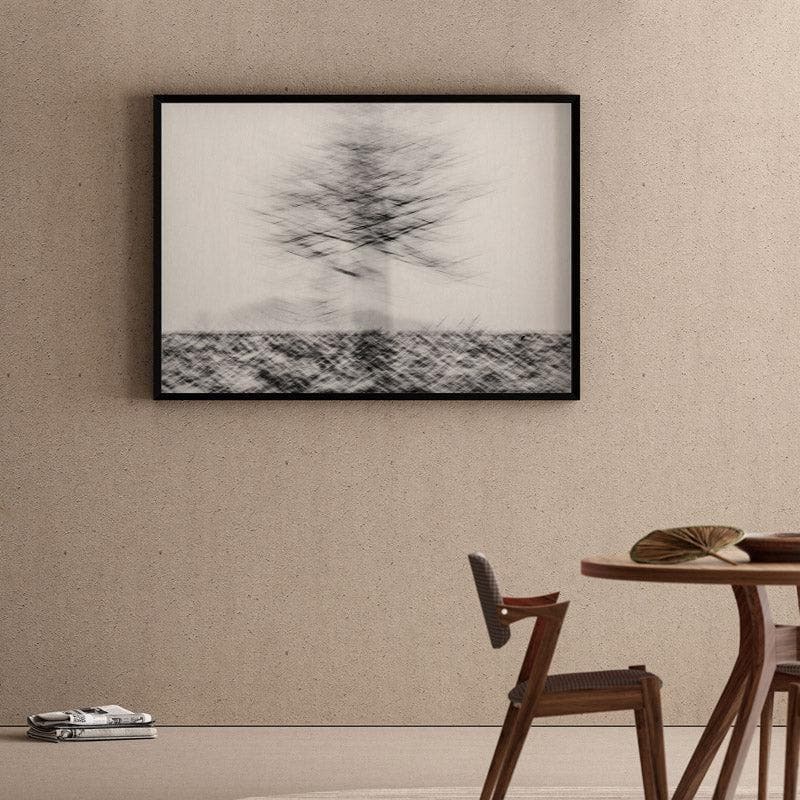 Wall Art & Paintings - Snow Blur Wall Painting - Black Frame