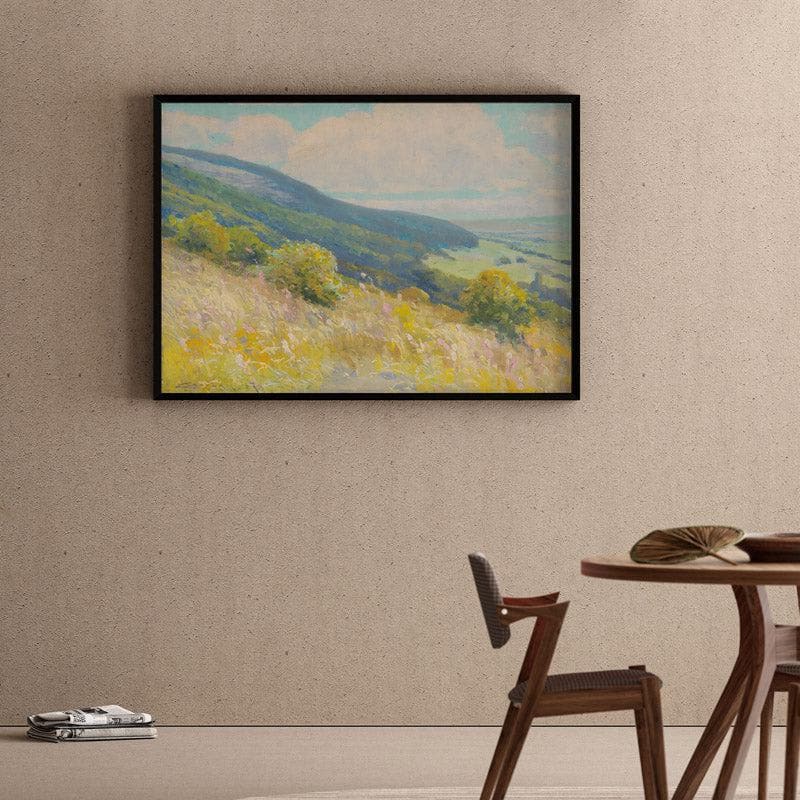 Buy Sping Charm Landscape Wall Painting - Black Frame Wall Art & Paintings from Vaaree