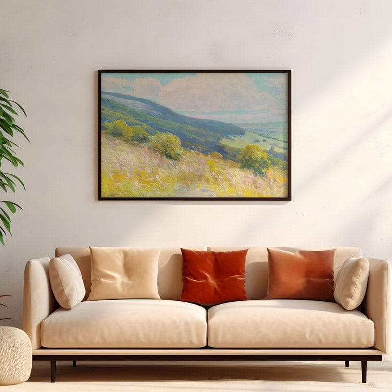 Wall Art & Paintings - Sping Charm Landscape Wall Painting - Black Frame