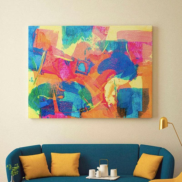 Wall Art & Paintings - Spring Color Abstract Wall Painting - Gallery Wrap