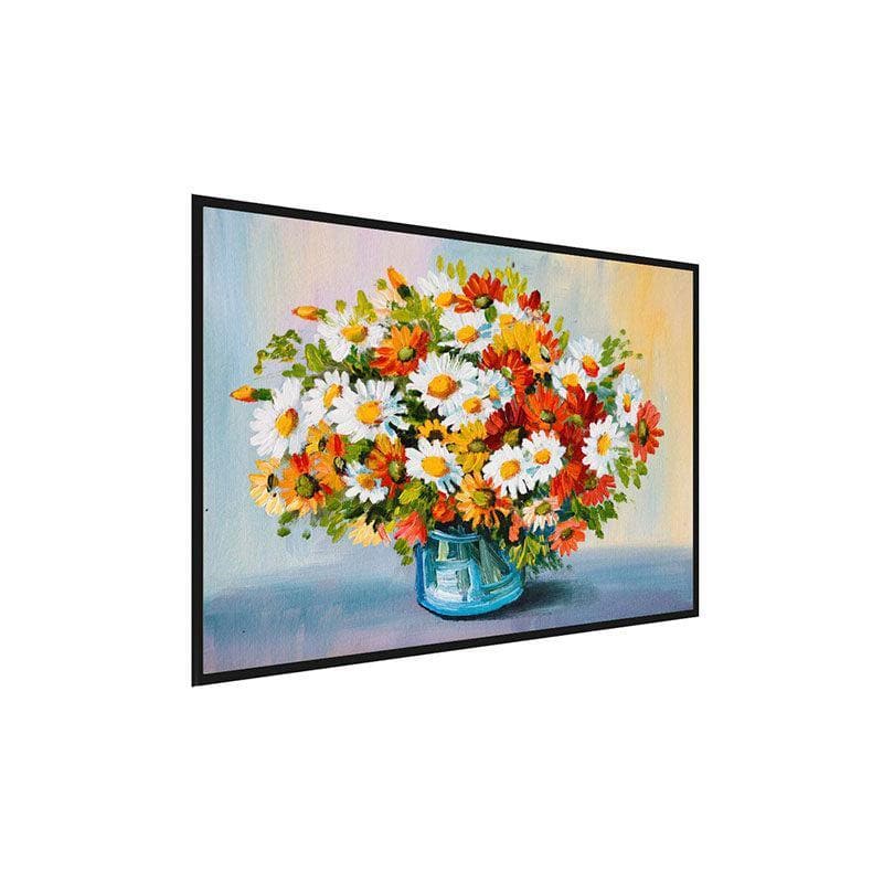 Wall Art & Paintings - Spring Flowers Wall Painting - Black Frame