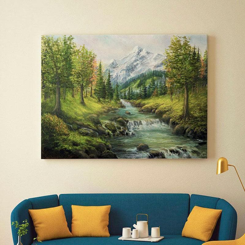 Wall Art & Paintings - Spring Landscape Painting - Gallery Wrap