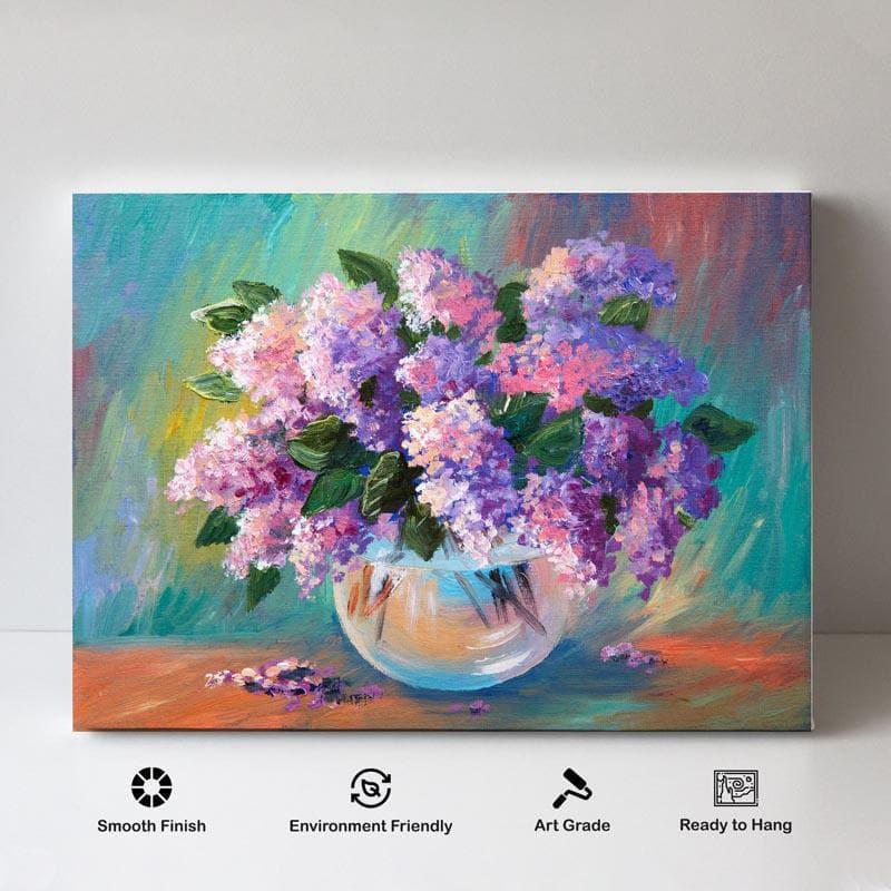 Wall Art & Paintings - Spring Lilac In A Vase Wall Painting - Gallery Wrap