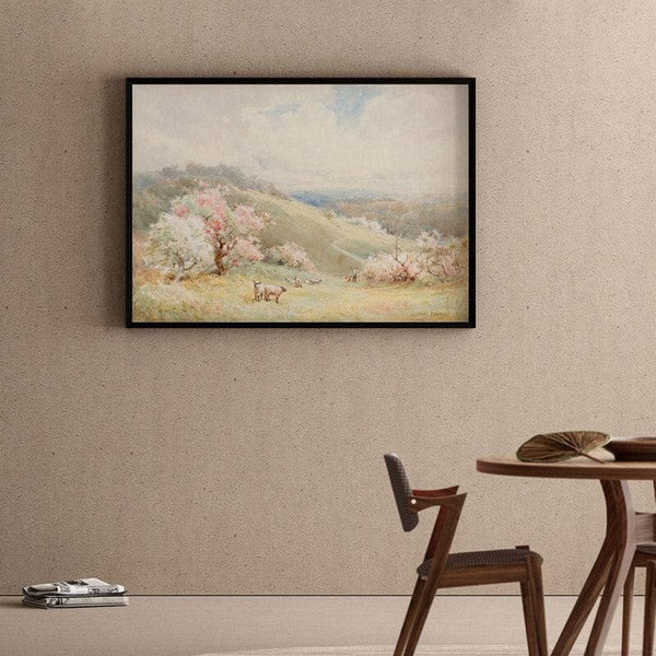 Wall Art & Paintings - Spring Mist Wall Painting - Black Frame