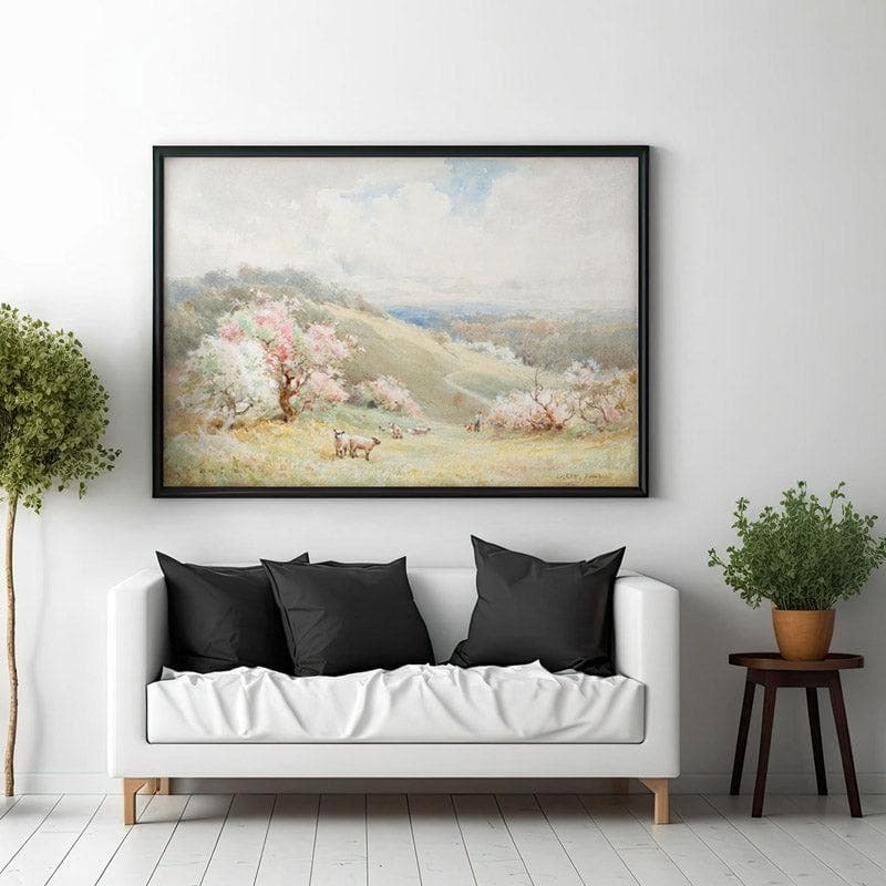 Wall Art & Paintings - Spring Mist Wall Painting - Black Frame