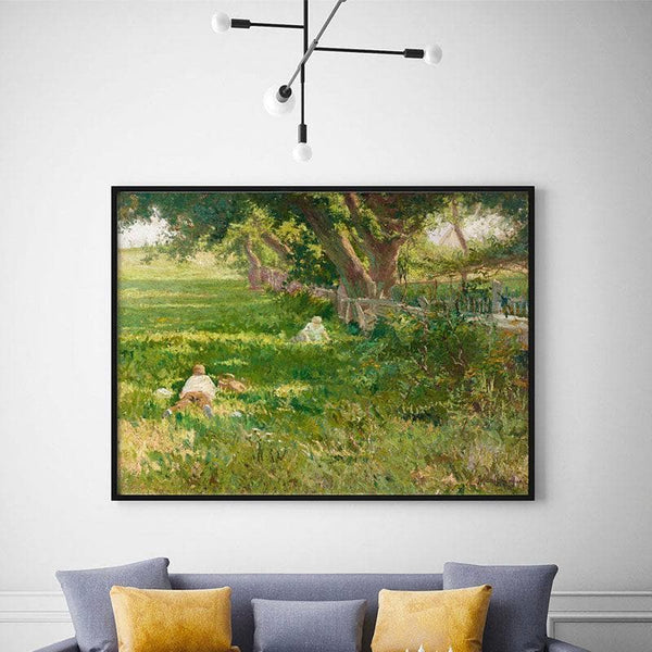 Wall Art & Paintings - Springtime Canvas Painting - Black Frame