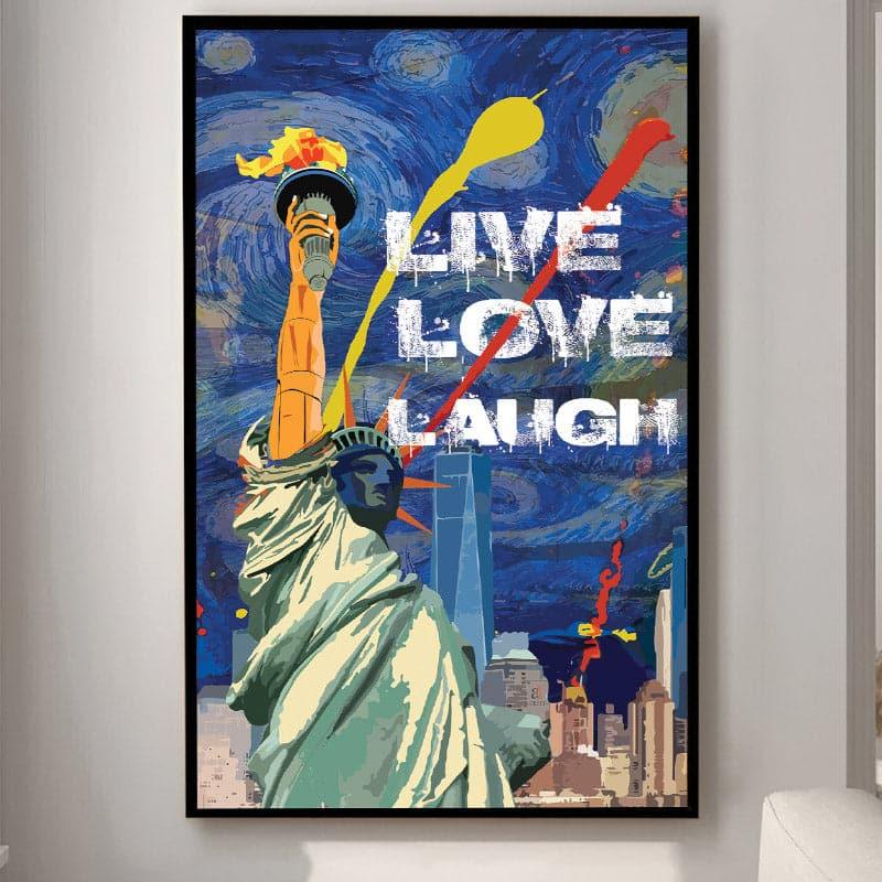 Wall Art & Paintings - Statue of Liberty Graffiti Wall Art