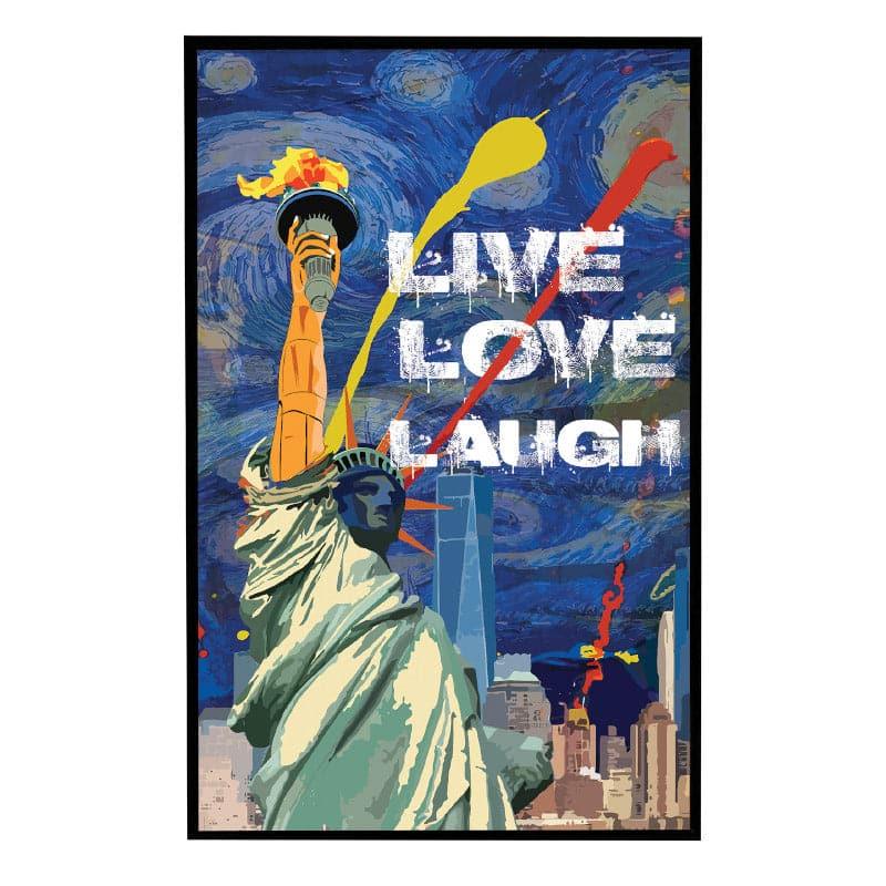 Wall Art & Paintings - Statue of Liberty Graffiti Wall Art