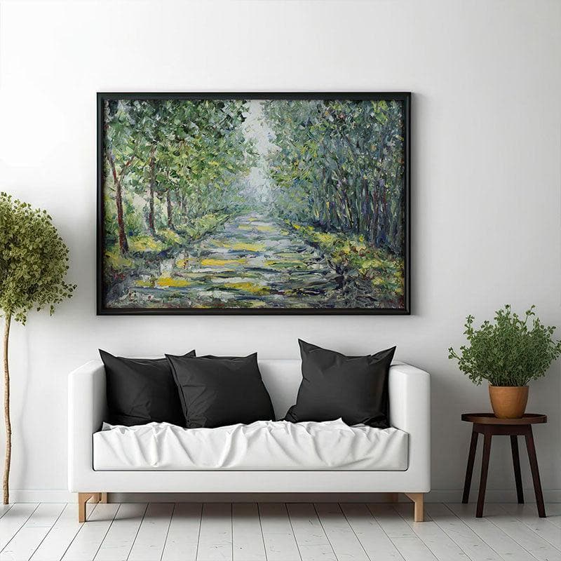 Wall Art & Paintings - Summer Forest Wall Painting - Black Frame