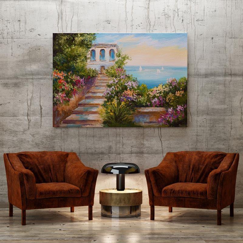 Wall Art & Paintings - Summer Seascape Wall Painting - Gallery Wrap